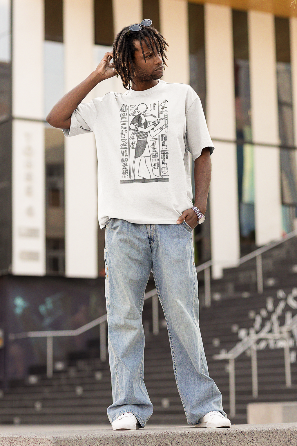 THOTH TEE - MONOCHROME